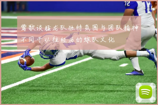 莺歌谈猛龙队独特氛围与团队精神不同于以往经历的球队文化